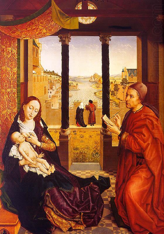 St. Luke Painting the Virgin  Child, WEYDEN, Rogier van der